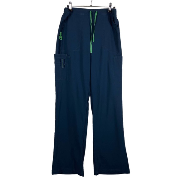 Carhartt Pants - Carhartt Blue Drawstring Elastic Waist Scrub Pants Size Tall Medium